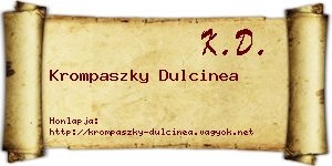 Krompaszky Dulcinea névjegykártya